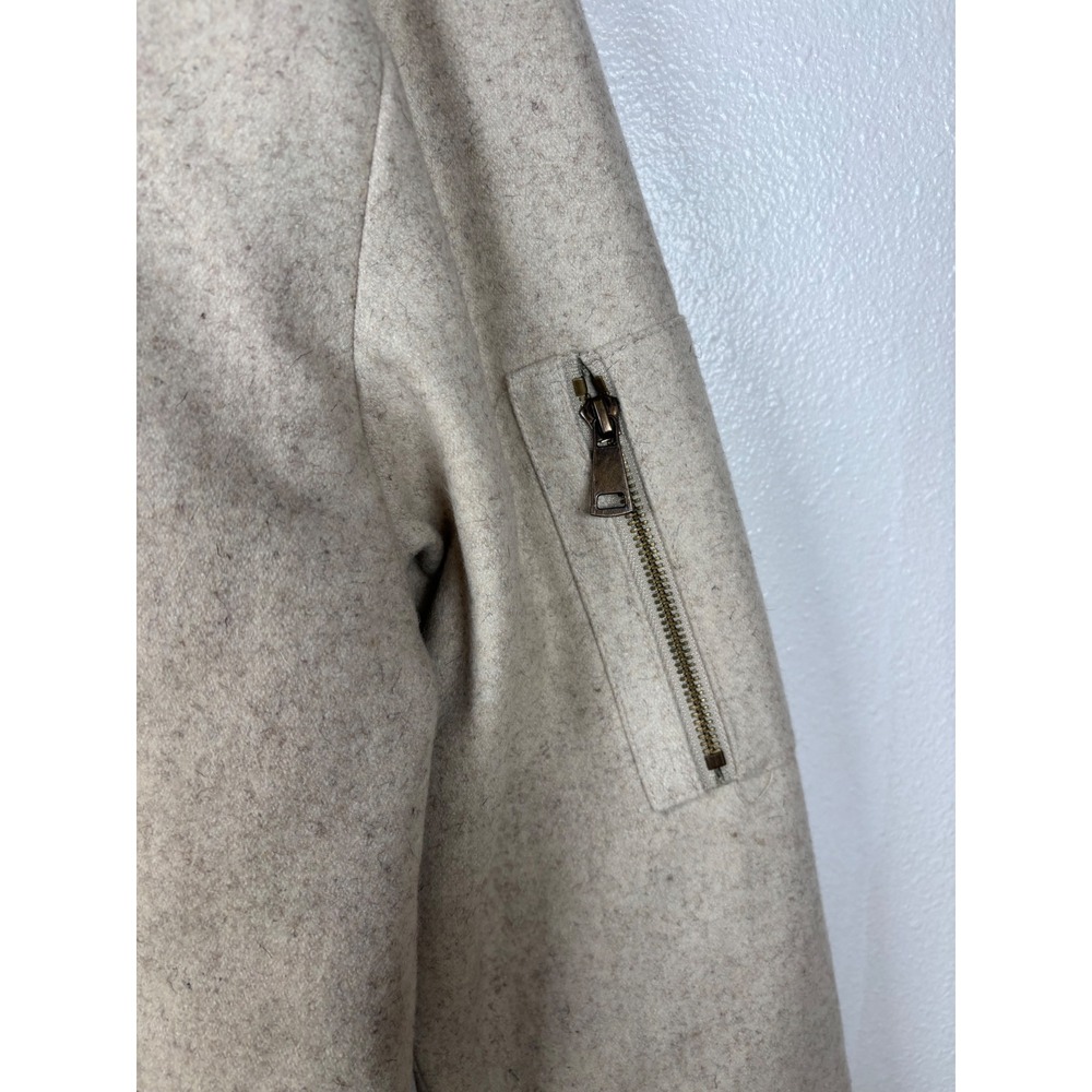 Qilo Wool Bomber Jacket Large Cream MultiCam Camo Tactical Quilted Lining NEW - Picture 12 of 12